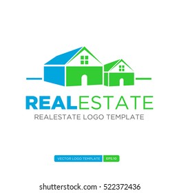 Green Blue Home Logo Vector Real Stock Vector (Royalty Free) 522372436 ...