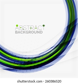 Green and blue lines background, corporate business lines