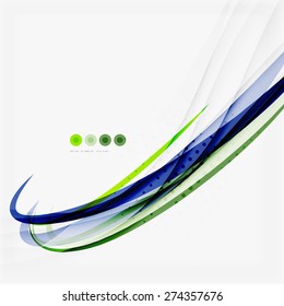 Green and blue lines background, corporate business lines