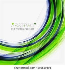 Fondo de líneas verdes y azules, líneas de negocio corporativas