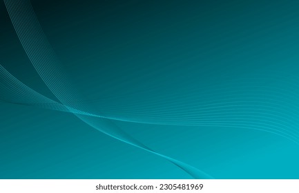 green blue lines curve wave soft gradient abstract background