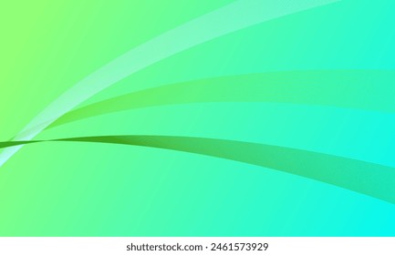 green blue lines wave curves on gradient abstract background