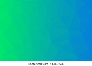 green blue Low poly crystal background. Polygon design pattern. environment green blue Low poly vector illustration, low polygon background.