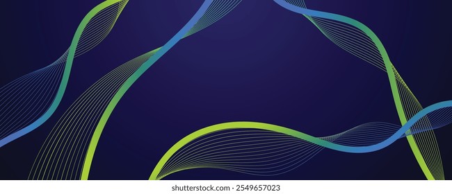 Green and blue luxury background. Corporate modern design template. Business and event occasion design template. 