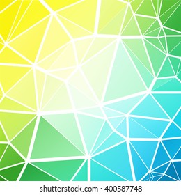 green blue mosaic low poly geometric background