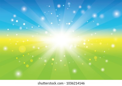 green and blue natural background. vector illustration.