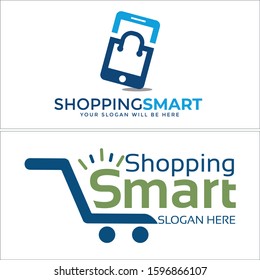 Green blue navy cart bag hand phone tablet icon symbol logo idea suitable for website retail e-commerce gadgets internet business company fashion sale marketing workshop store mobile supermarket shop