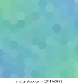 Green and blue pixel mosaic tiles background