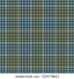 Green and Blue Plaid Seamless Pattern - Vibrant plaid design in bright colors for Christmas