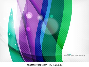 Fondo de la línea azul violeta verde, abstracción estilizada