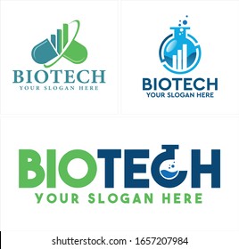 Green Blue Sign Symbol Green Capsule Pill Chart Building And Blue Test Tube Bubble Liquid Design Logo Vector Combination Suitable For Environmental Technology Supplements Science Pharma