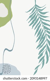 Green and Blue Sketch Set Vector Memphis Background. Modern Drawing Template. Elements Aesthetic Design. Nude Shapes Artwork Templates.