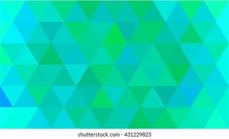 Green blue triangle business background