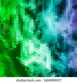 green and blue triangles background.  polygonal style 