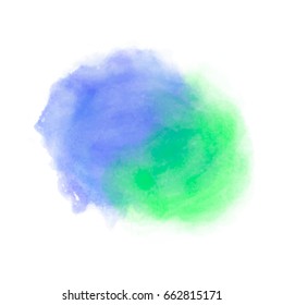 green blue watercolor