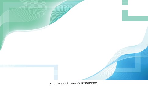 plano de fundo de onda verde e azul