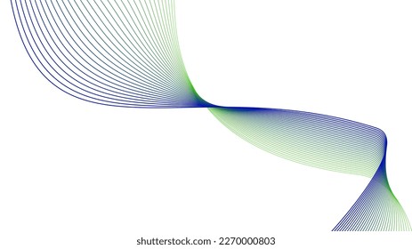 green blue wavy tech lines abstract background illustration eps 