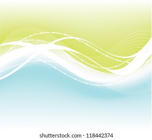 green, blue and white abstract background for your designs