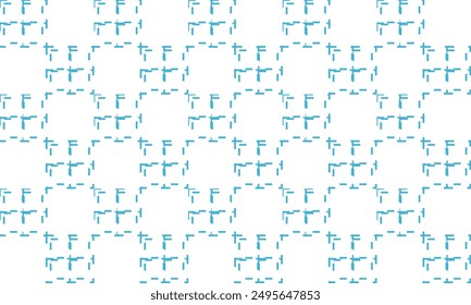Green blue and white background, Two tone Blue white striped cross background, Two tone blue grid, illustration vector image design for fabric printing, repeat pattern