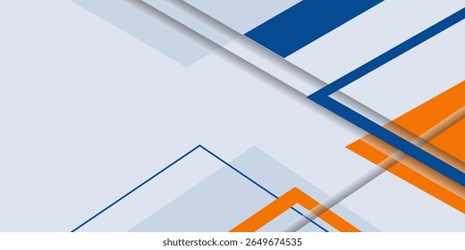 Fundo de contraste verde azul e branco com espaço de cópia. Listras amarelas e cinzas dinâmicas decoradas com sombras. Conceito de identidade corporativa. Design moderno de modelo futurista. Ilustração vetorial