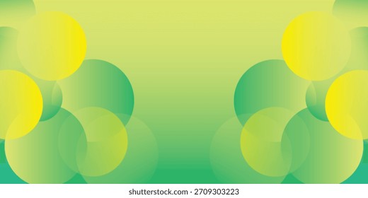 Fondo abstracto verde azul y amarillo geométrico moderno