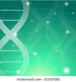 Green blur dna pattern background vector illustration.Medical wallpaper structured background - abstract shining dots on green glowing pattern dna symbol.Sparkling blur dots green dna background