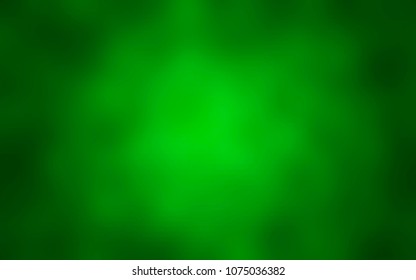 Green blur poster background pattern for design. Blurred leaves effect. Abstract halftone effect. Lime grunge texture. Vector illustration.