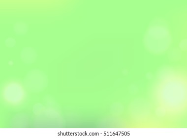 green Blurred abstract background with bokeh effect