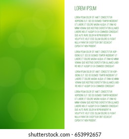 Green blurred background with bokeh. There is a place for text