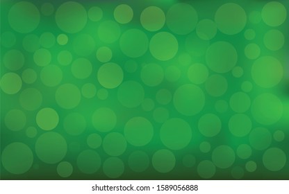 green blurred background.  green circle bokeh background vector