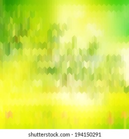 Green blurred background and sunlight. And also includes EPS 10 vector