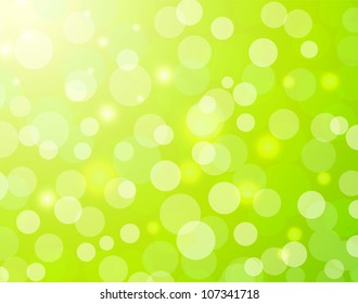 Green blurred  light background