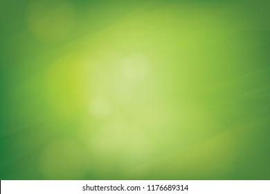 Green Blurred soft bokeh abstract background. Vector illustration.