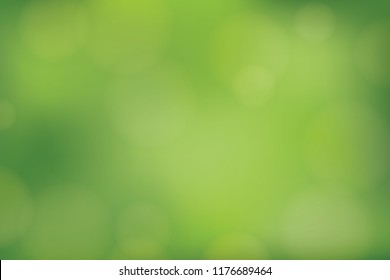 Green Blurred Soft Bokeh Abstract Background. Vector Illustration.