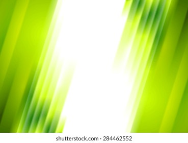 Green blurred stripes bright corporate background. Vector abstract design