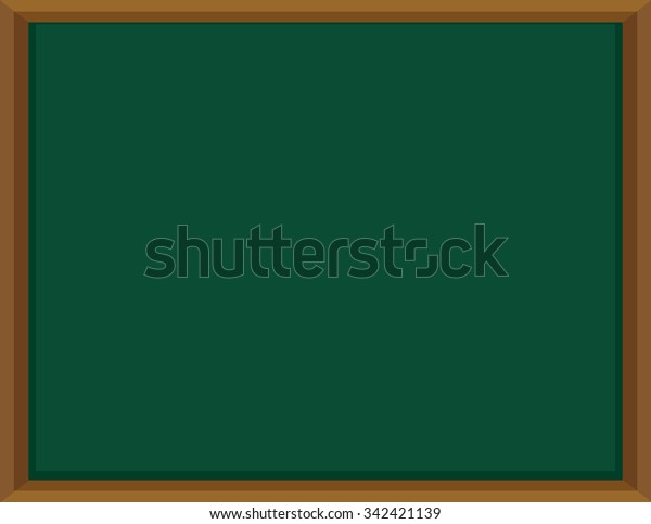 Green Board Wooden Frame Illustration Stock Vector (Royalty Free ...