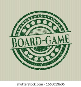 Green Board-game distress grunge stamp
