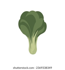 Green Bok choy Simple Illustration Logo