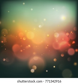 Green bokeh abstract background. And also includes EPS 10 vector