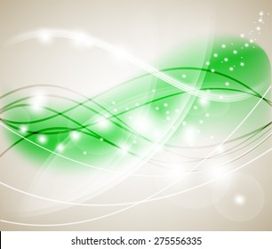 green bokeh abstract light background. Vector illustration.