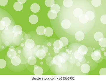 Green bokeh abstract light background