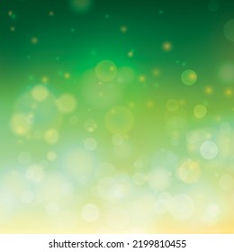 Green bokeh background. Defocused abstract background