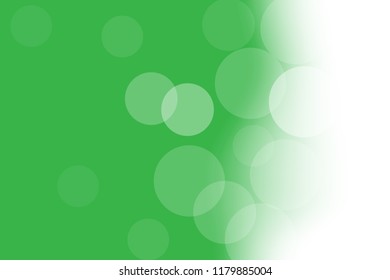 Green Bokeh Background with light at right