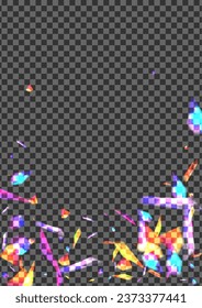 Green Bokeh Background Transparent Vector. Confetti New Wallpaper. Multicolored Sunshine Design. Bright Gradient. Spark Illuminated Illustration.