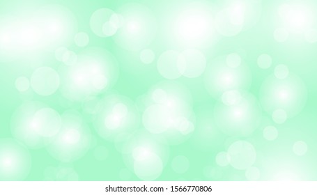 Green bokeh vector background. Abstract gradient glitter illustration wallpaper for template website. Cover social media business advertising. minimal style. 