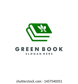 green book logo icon design - vector
