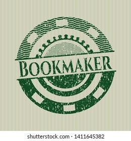 Green Bookmaker Distress Rubber Grunge Stamp