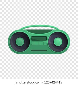 Green Boom Box Icon. Cartoon Of Green Boom Box Vector Icon For Web Design  