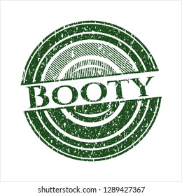 Green Booty rubber grunge texture seal