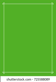 Green border frame book cover vector vintage background